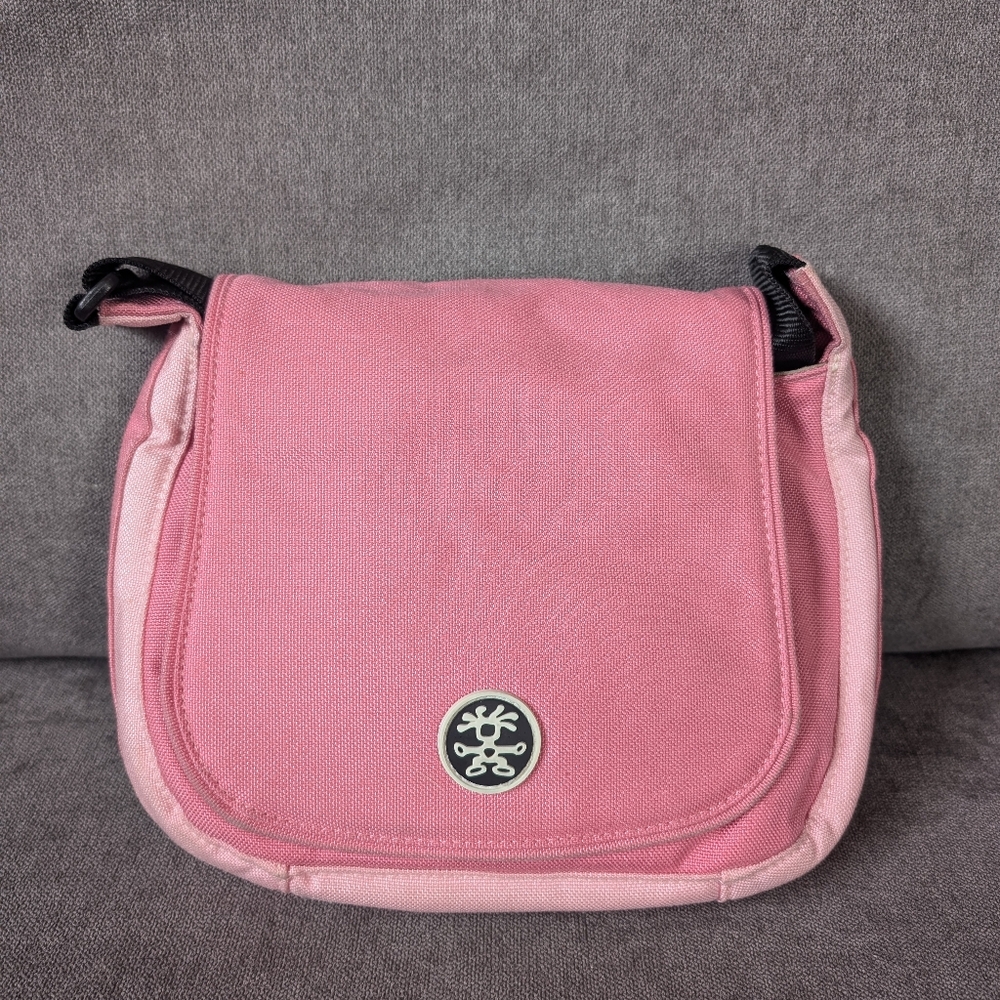 Pink Crumpler Crossbody Bag